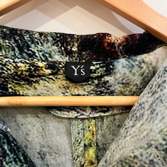 Y’S 100% wool new but no tag shirt with abstract nature pattern. unisex XL , 2 - Picture 4 of 9